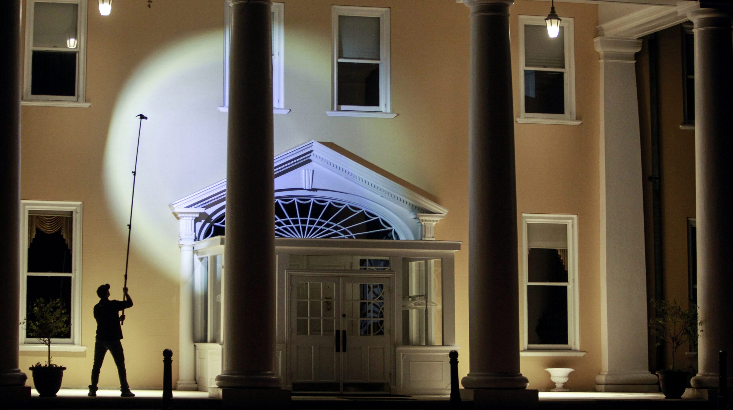 Light painting at Bellevue Mansion