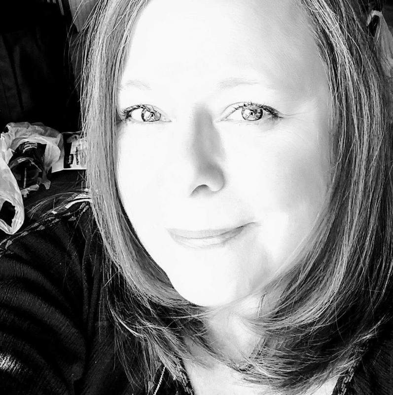 Elizabeth Eggleston in a black and white selfie photo