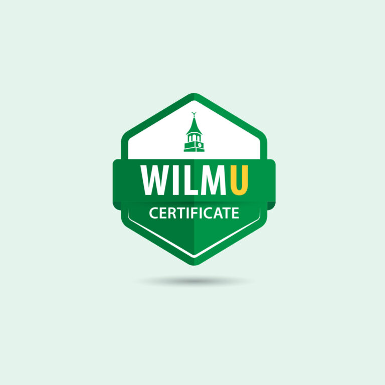 Wilmington University Certificates badge.