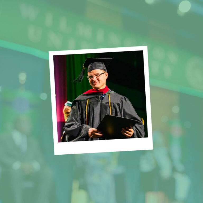Thomas Burt that the Wilmington University 2025 commencement ceremony.