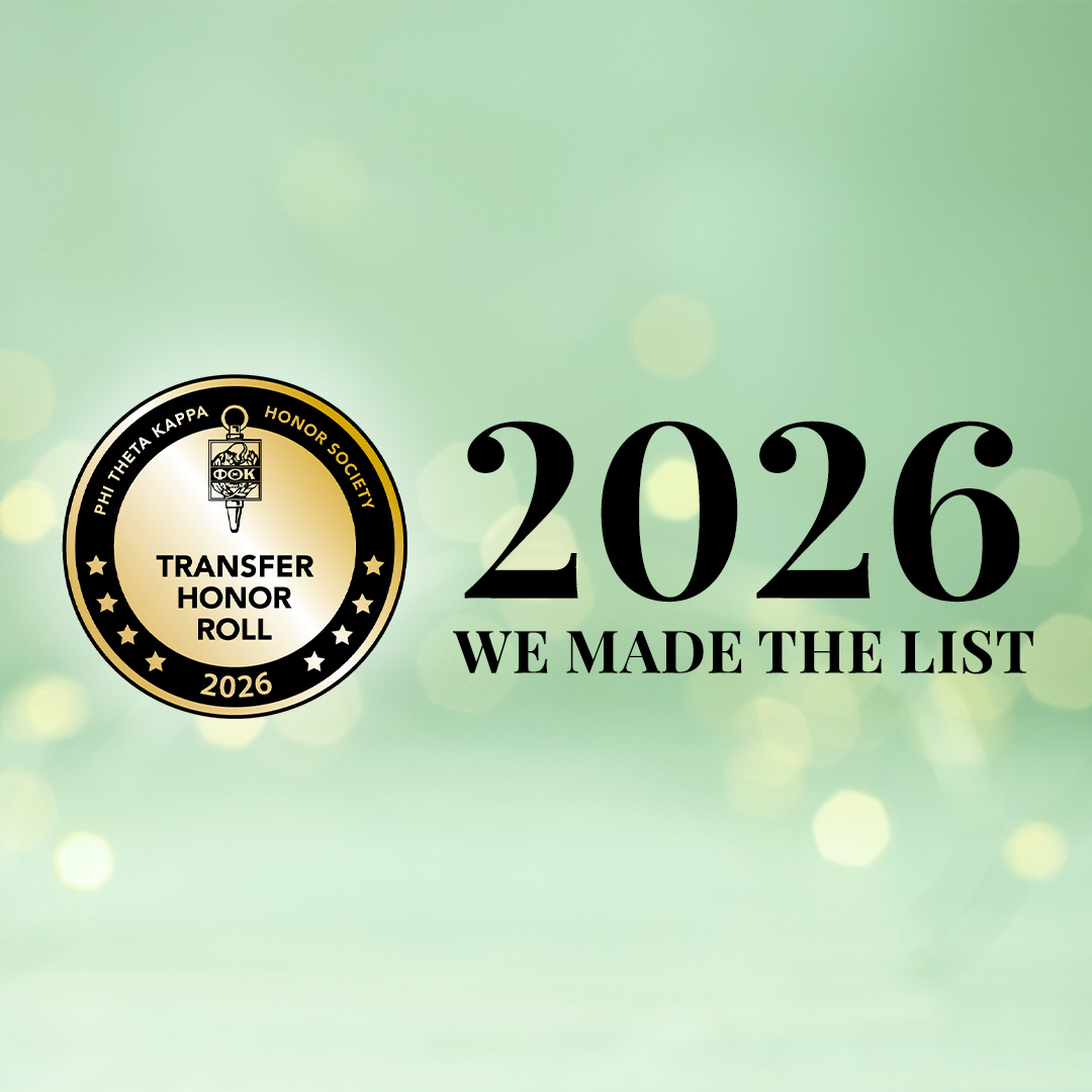 PTK Transfer Honor Roll 2026 Badge.