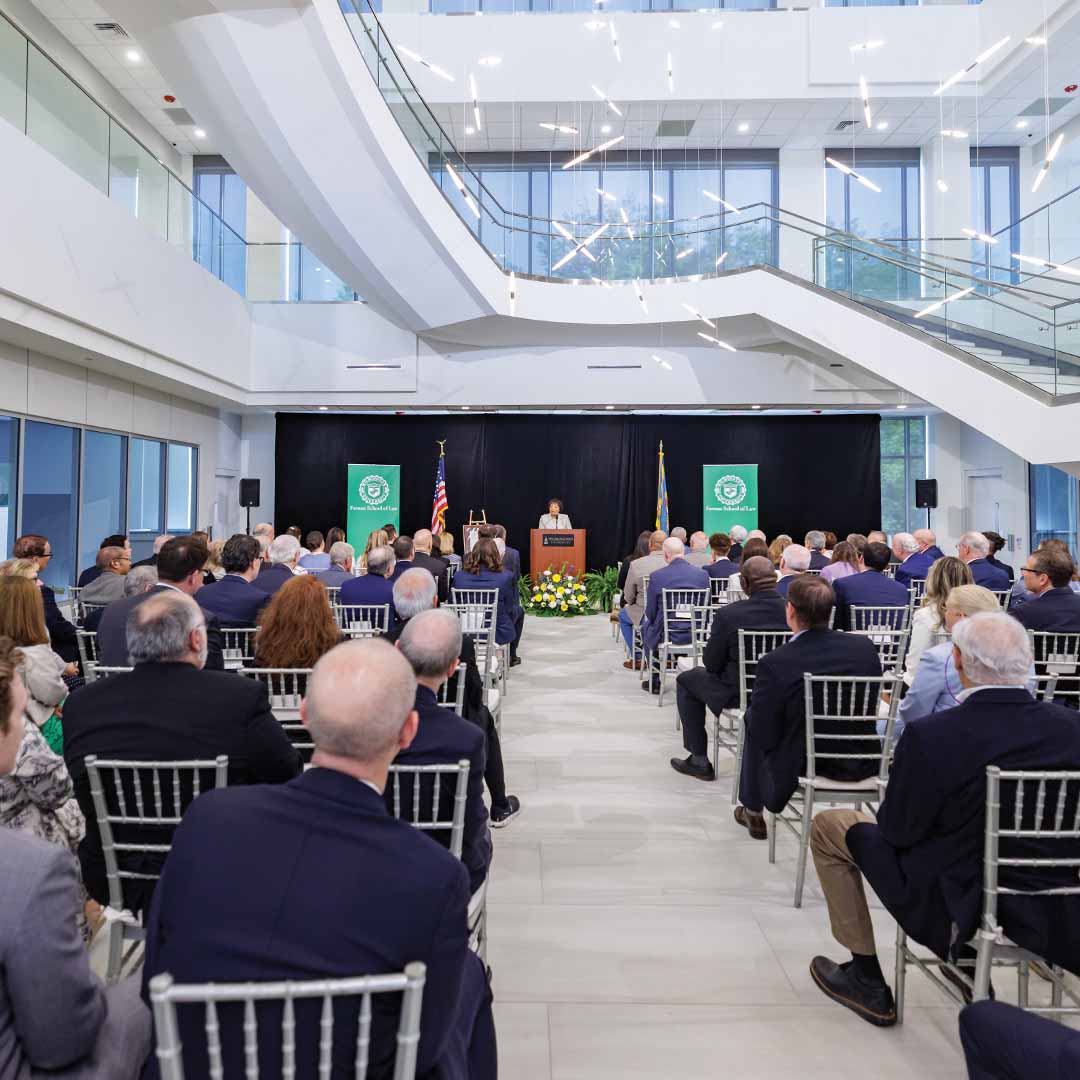 Farnan School of Law dedication event.