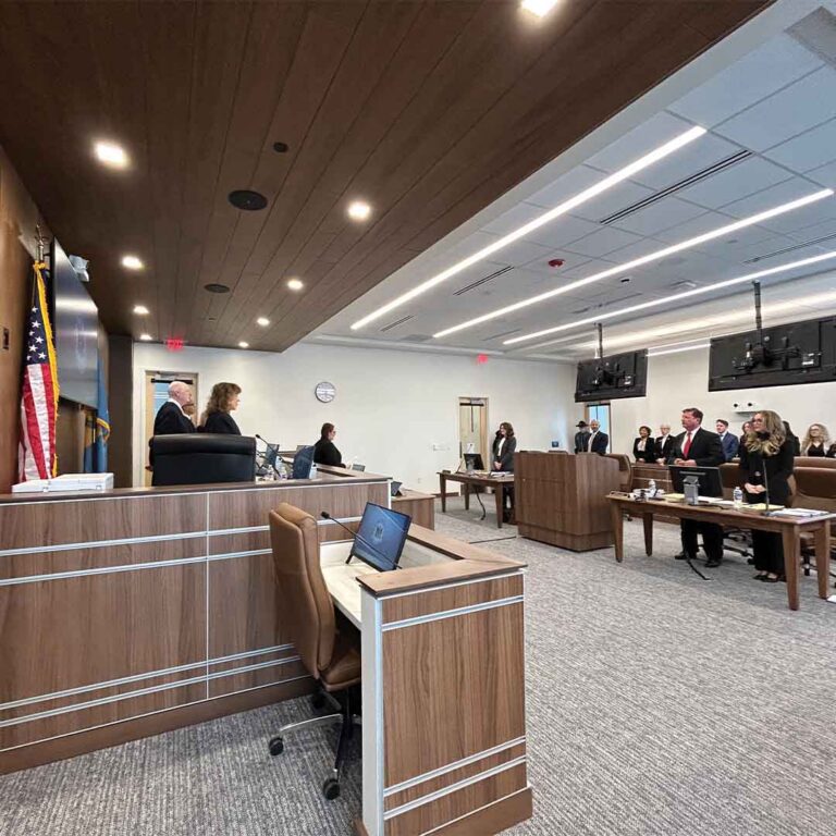 Live court proceedings.