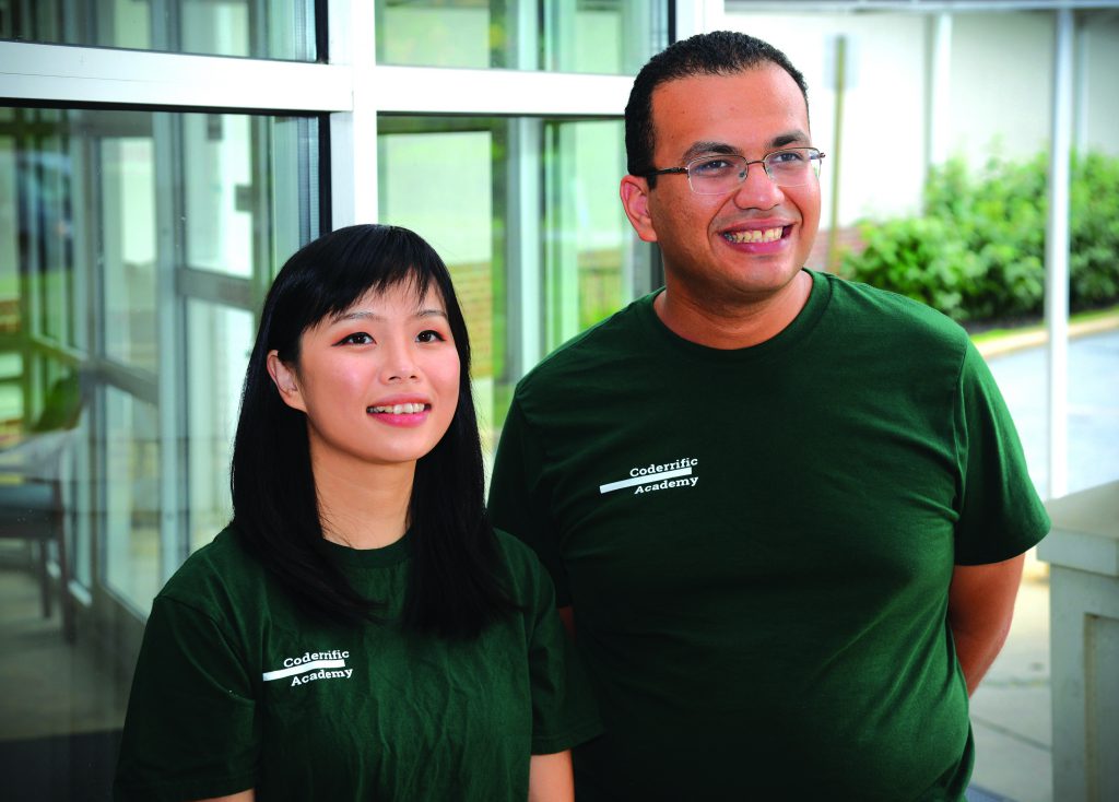 Coderrific Academy founders Quynh Nhu Dao and Jonathan Adly