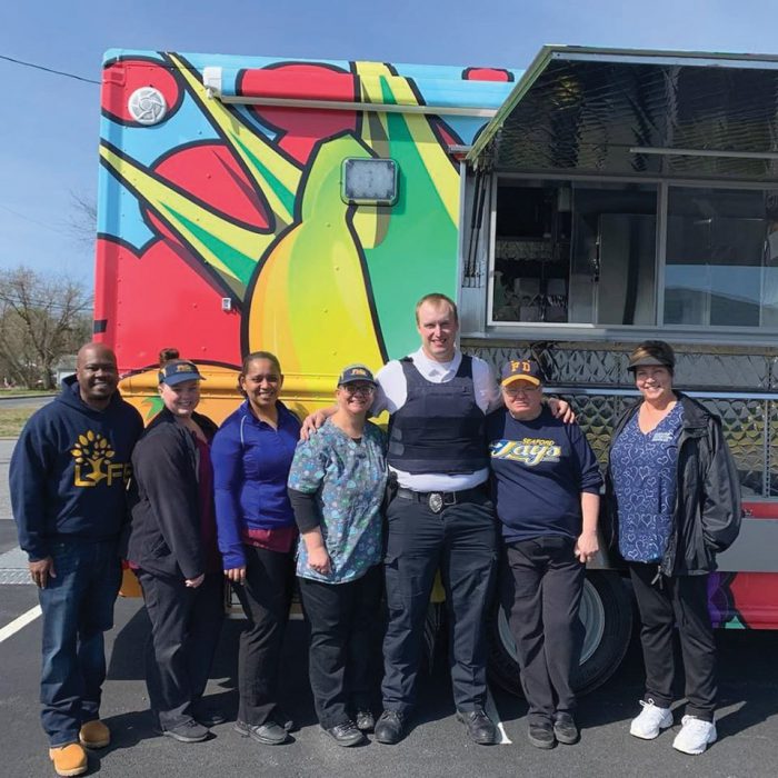 Food trucks coordinated by the Seaford Community of Hope