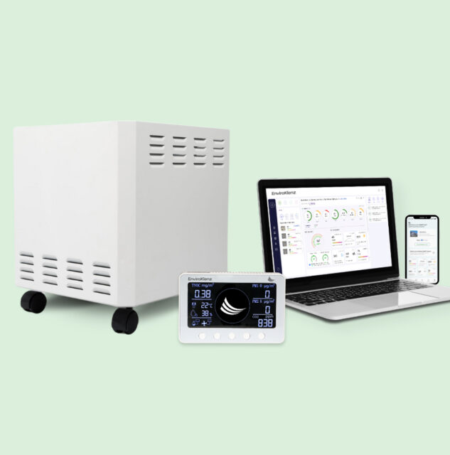 EnviroKlenz SMART air purification systems and IAQ monitoring devices