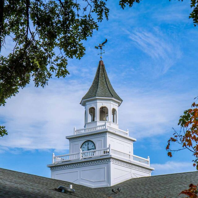 Wilmington University New Castle campus clocktower.