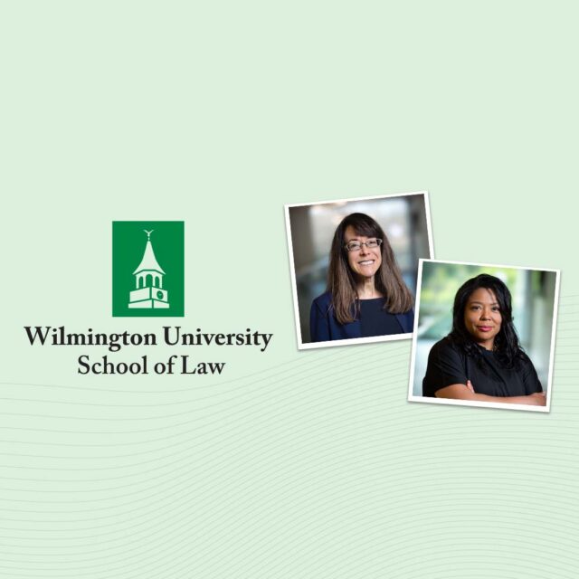 ڶ School of Law logo, Alisa Klein and Kimberly Richardson.