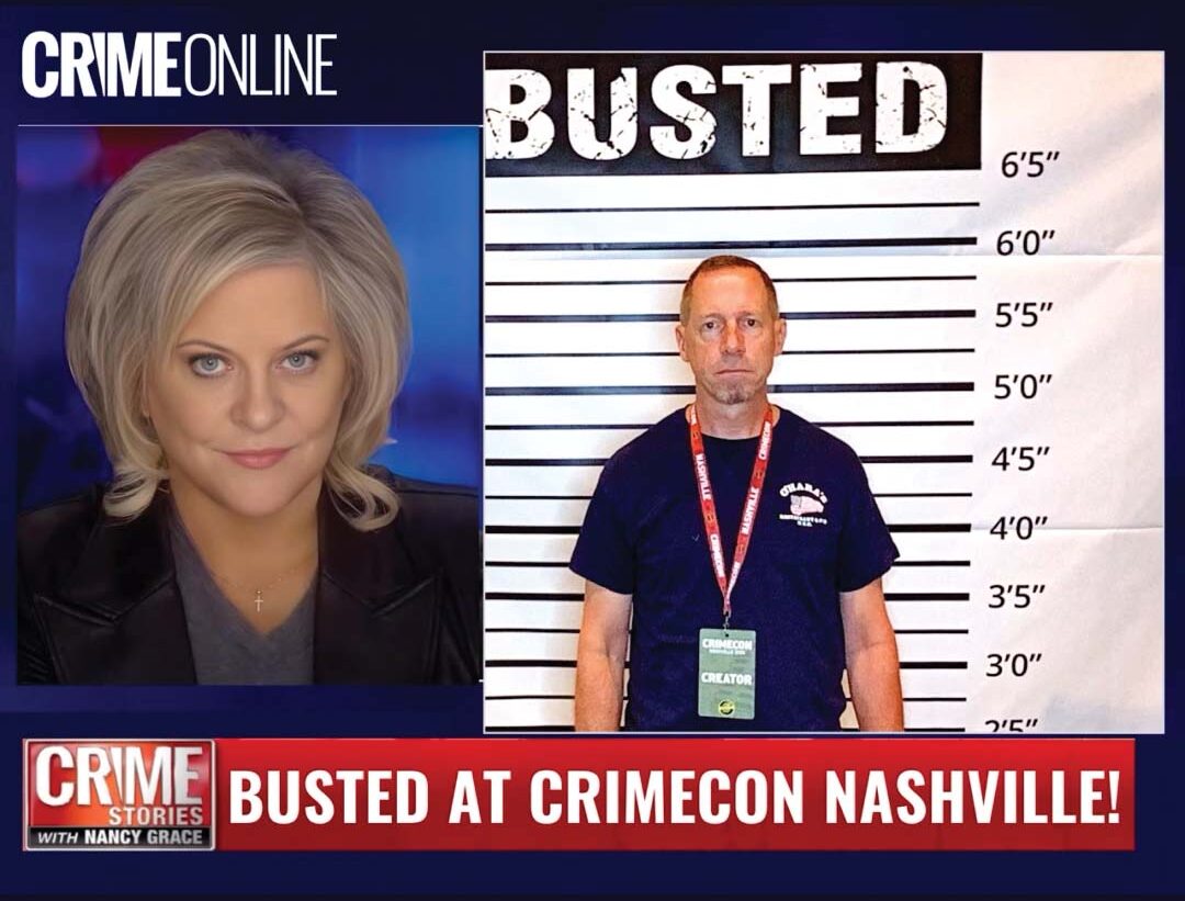 Fox’s Nancy Grace seems amused by a spoof suggesting Scott Duffey got busted.